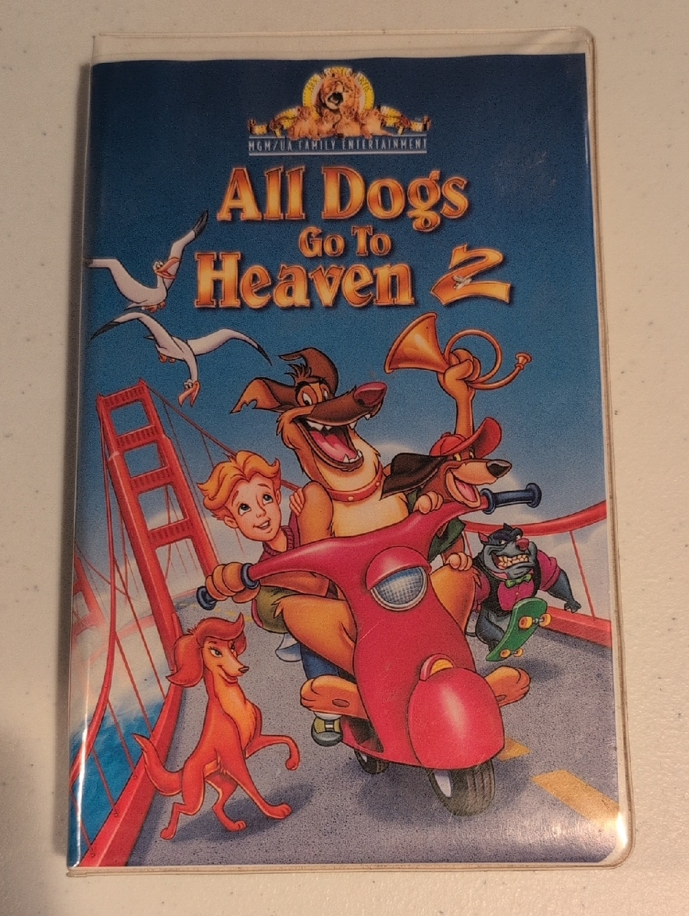 All Dogs Go To Heaven 2 - Blue Animated Dog Movie VHS